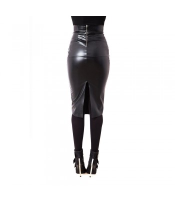 Women Gothic Skirt Ladies Leather Skirt Black Party Sexy PVC Dress Skirt Bdsm Fetish 